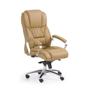 Genuine Leather Executive Chair with Headrest