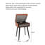 Tourne-disque Bluetooth orange rétro - lecteur vinyle de salon