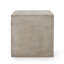 Table d'appoint d'extérieur Modern Cube - Table d'appoint 22 "en oxyde de magnésium gris clair pour patio et terrasse