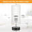 Minimalist Small Table Lamp For Bedroom, Nightstand, Living Room, Office, And Dorm - Elegant Desk Lamp With Linen Shade, E26 Base (Bulb Not Included)