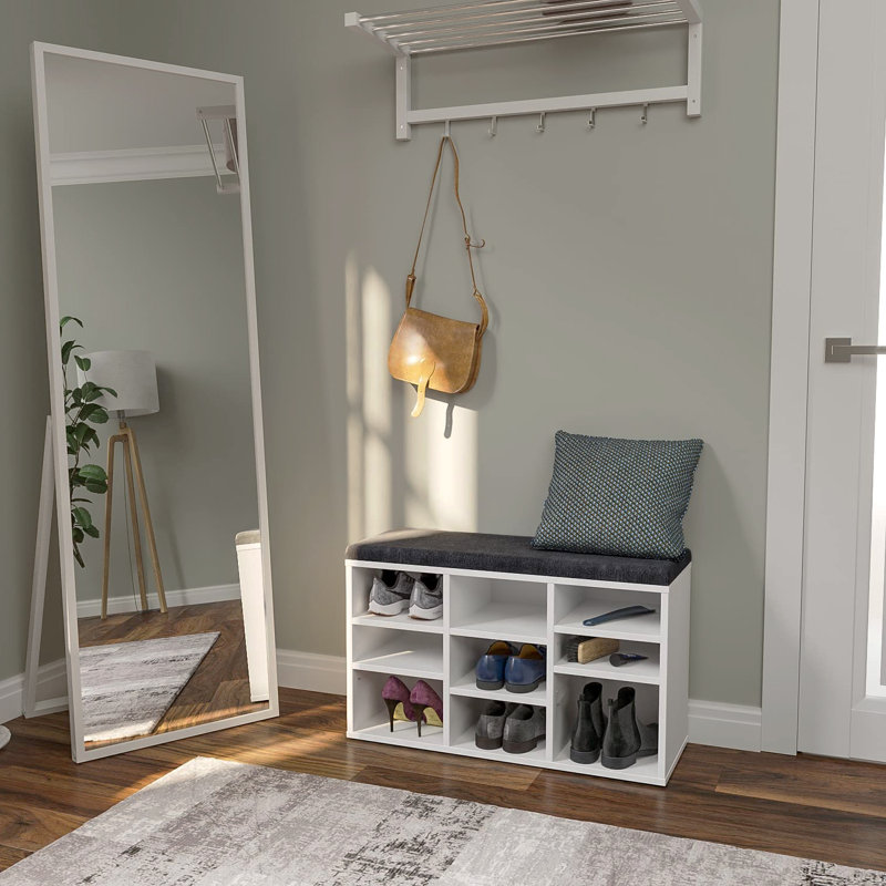 9 Pair Shoe Storage Bench