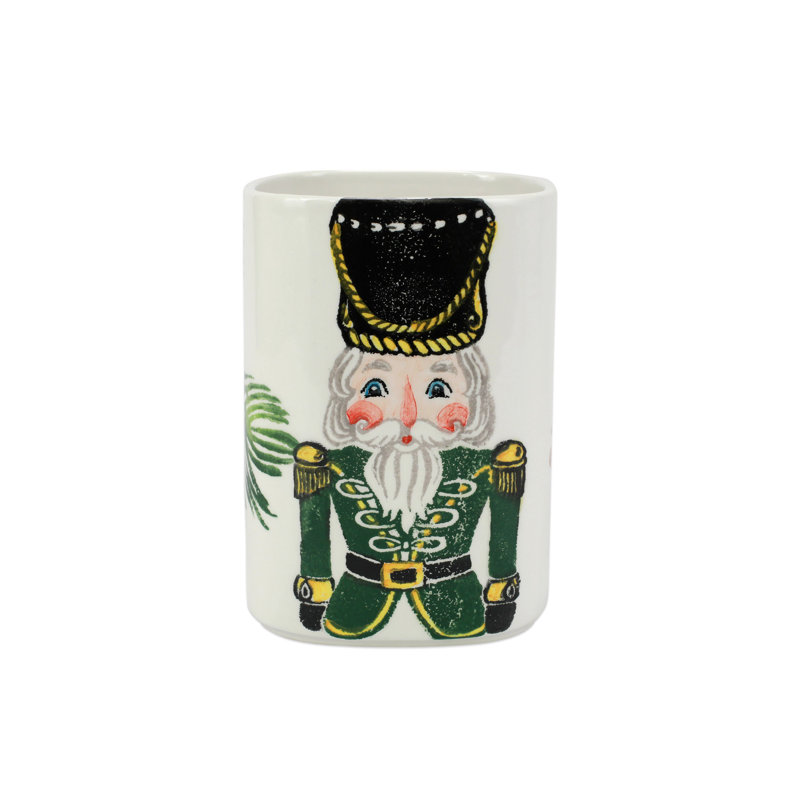 Nutcrackers Earthenware Square Utensil Crock