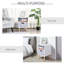 40cm W Engineered Wood Bedside Table