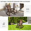 Chaise berçante d'extérieur en bois Outsunny