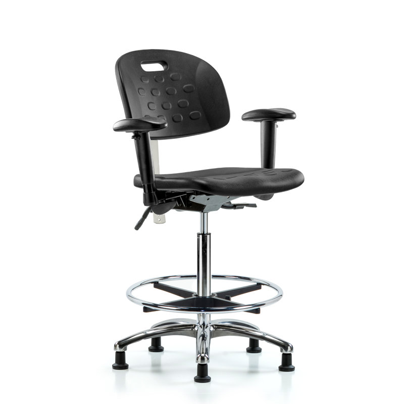 Inbox Zero Odum Polyurethane Task Chair, Black