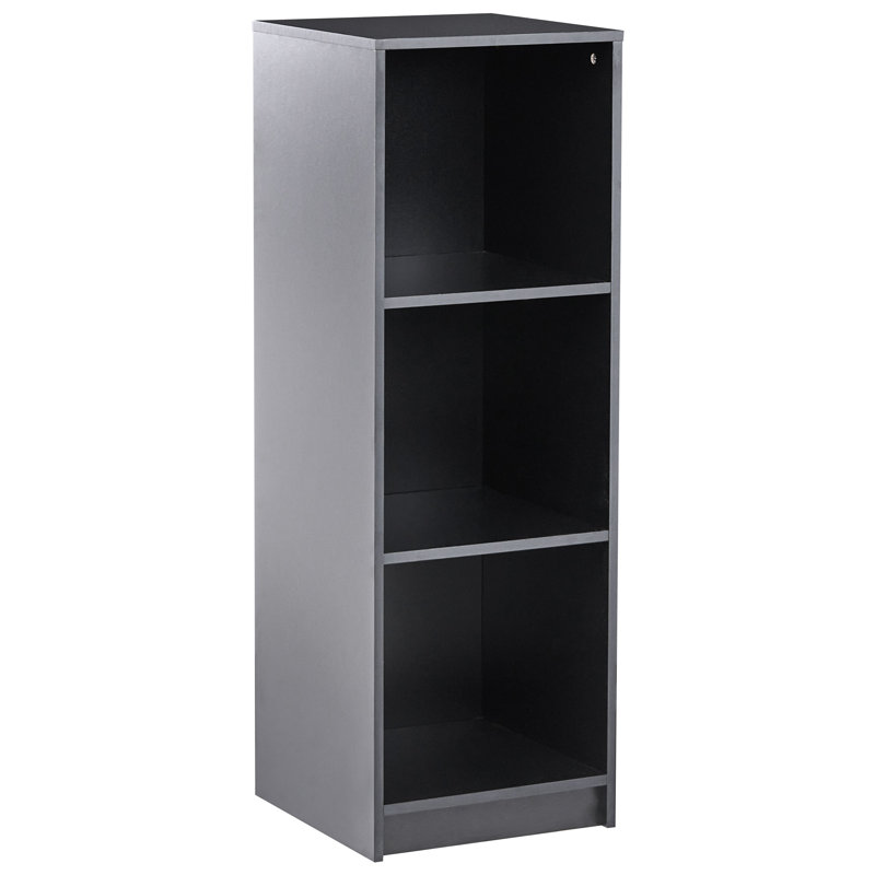 Borislavka 117cm H x 40cm W Standard Bookcase, Black