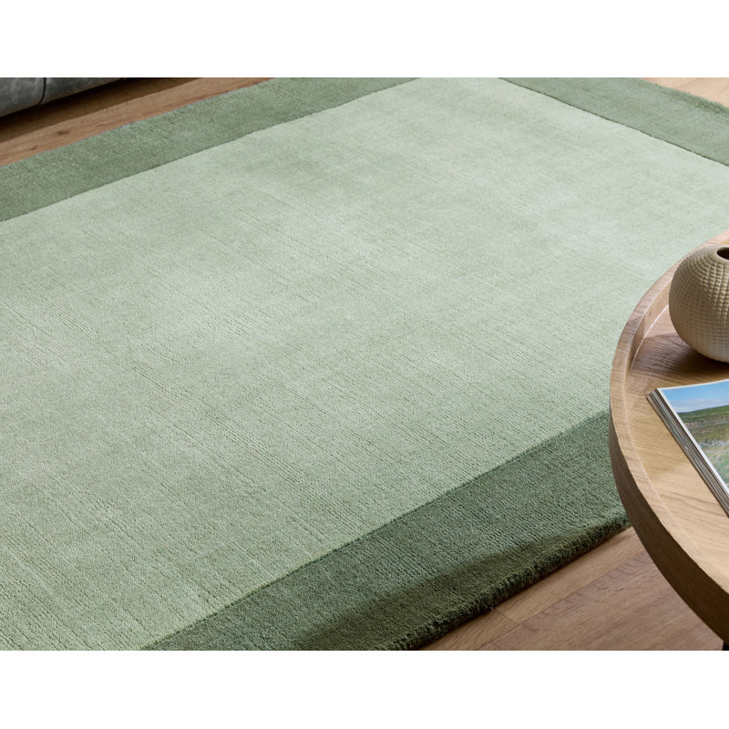 Miski Plain Wool Hand Loomed Area Rug, Rectangle 160 x 230cm
