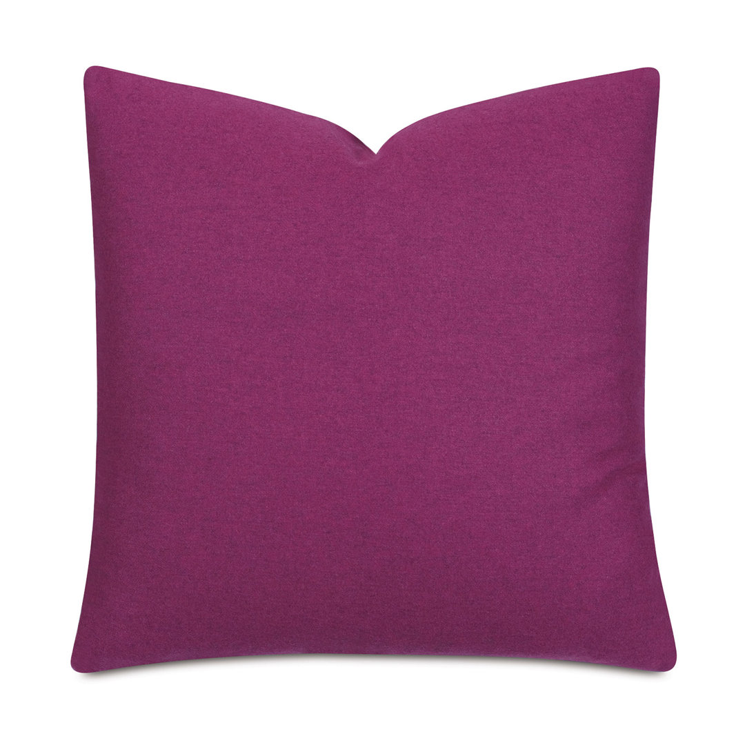 Heathered Wool Vincent Textured Square Pillow Cover & Insert Eastern Accents 