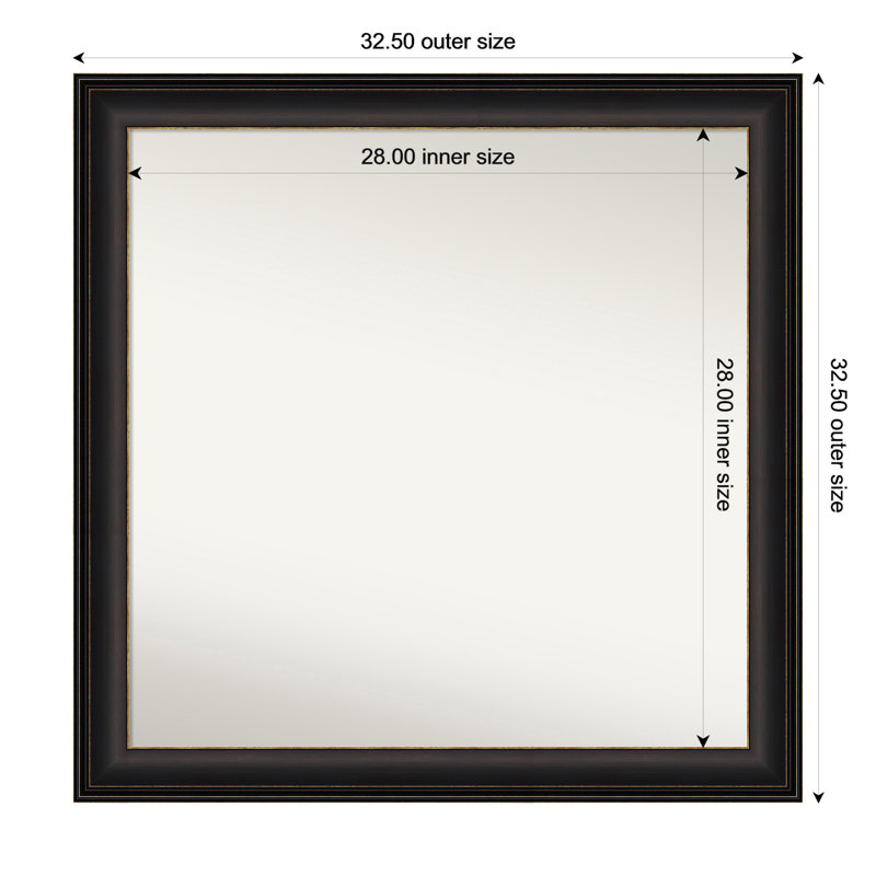 Tavalas Wall Mirror, Rectangle, 32.5" x 44.5"