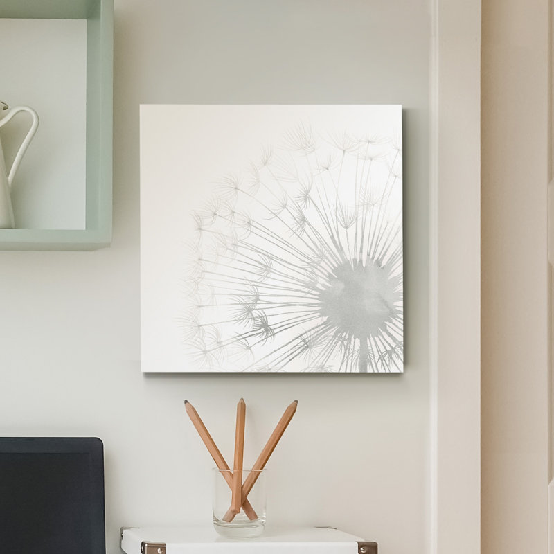 « pissenlit whisper ii »-reproduction d’art sur toile tendue, H 40 po x l 40 po x P 1 po