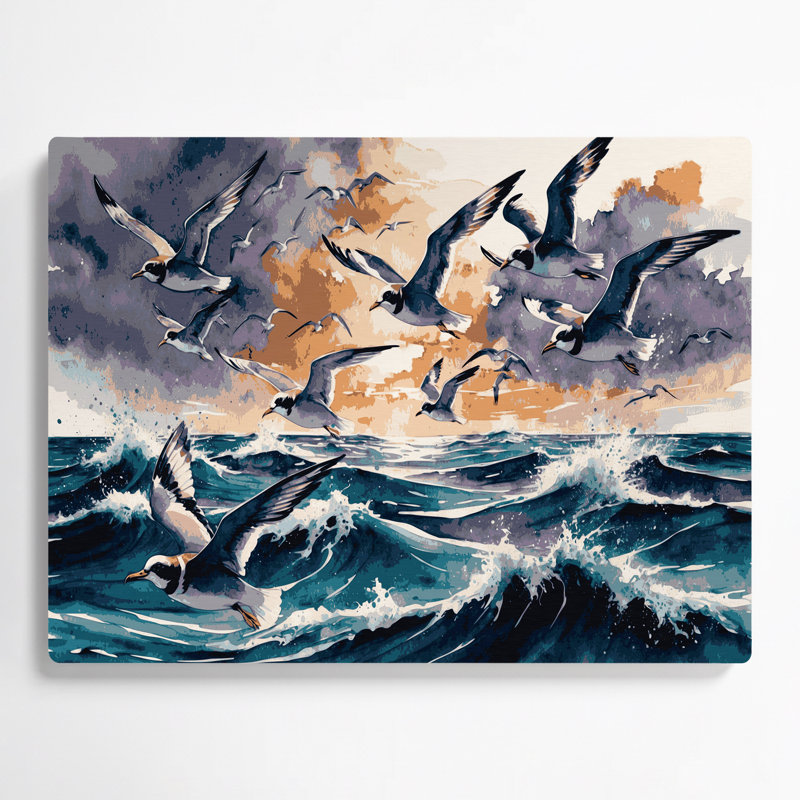Art mural en métal Birds Wilson, H 16 po x l 20 po