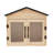 16.5X16.9X11” Wooden Book Cabinet