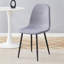 Chaise de luxe simple luxueuse - ensemble de 4 chaises de salle à manger en lin et coton à haute résilience-2110278740-2110278743