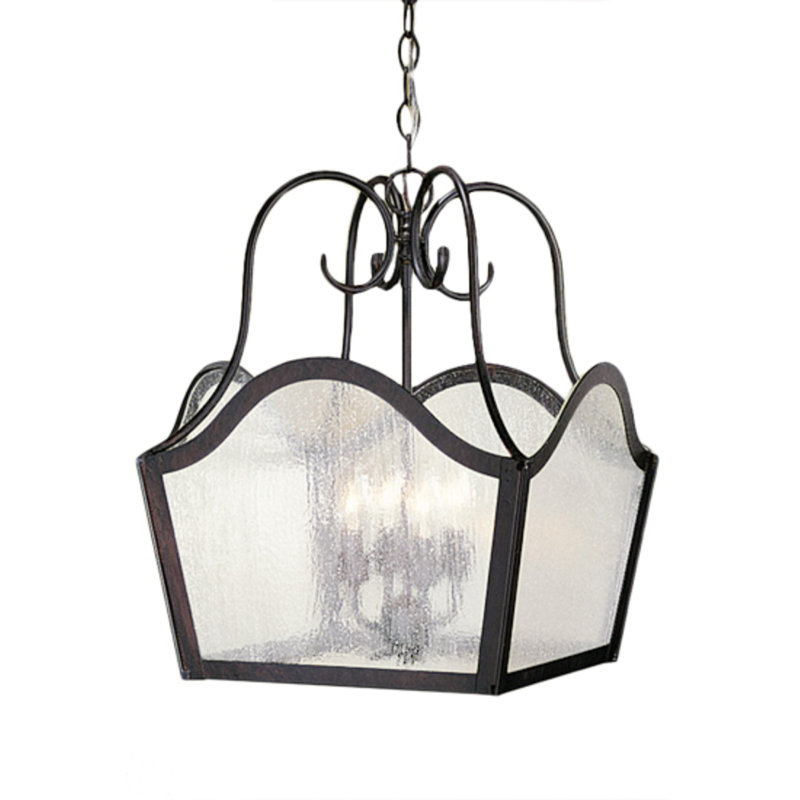 Luminaire suspendu 4 lumières 16 po de large Terena