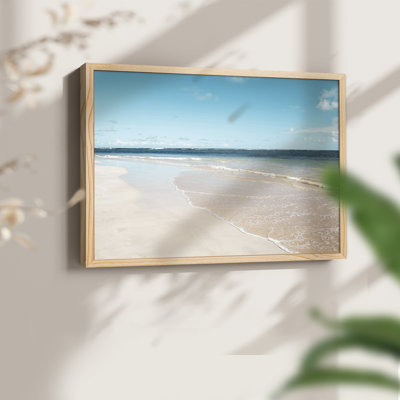 Sugar Sand Beach -Framed Print - Restickable