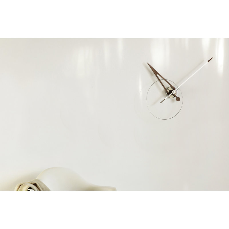 Cris Metal Analog Wall Clock, White