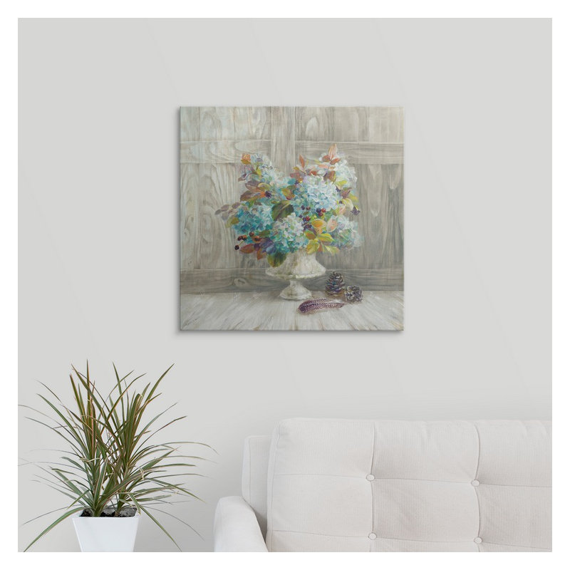 «Heldana Rustic Florals», impression Danhui Nai, H 35 po x l 35 po x P 1,5 po, Toile