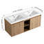 Ensemble de meuble-lavabo mural 48 po avec double lavabo