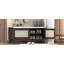 Banc d'entrée en rotin avec rangement Boho, banc à chaussures rembourré avec portes doubles, banc de rangement en bois-826920208