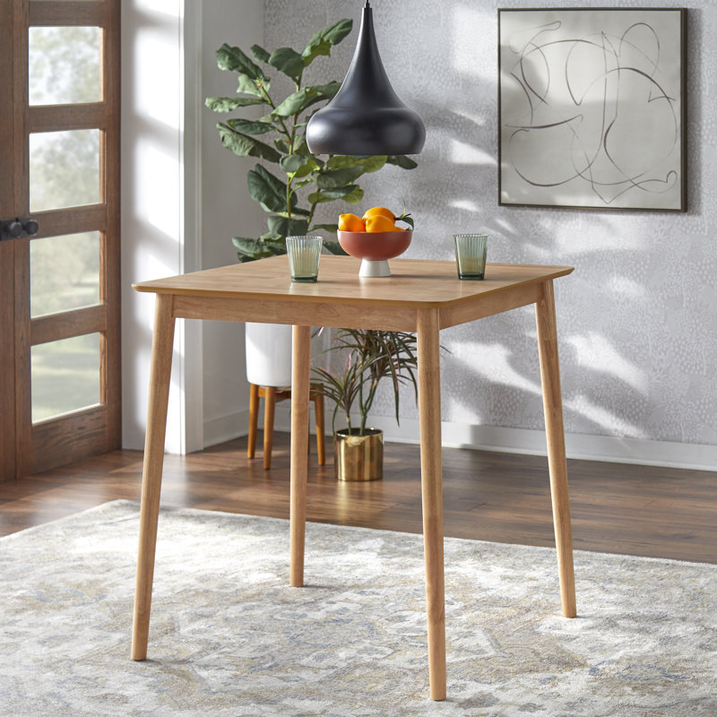 Table de salle à manger à hauteur de comptoir Belvidera, Chêne clair