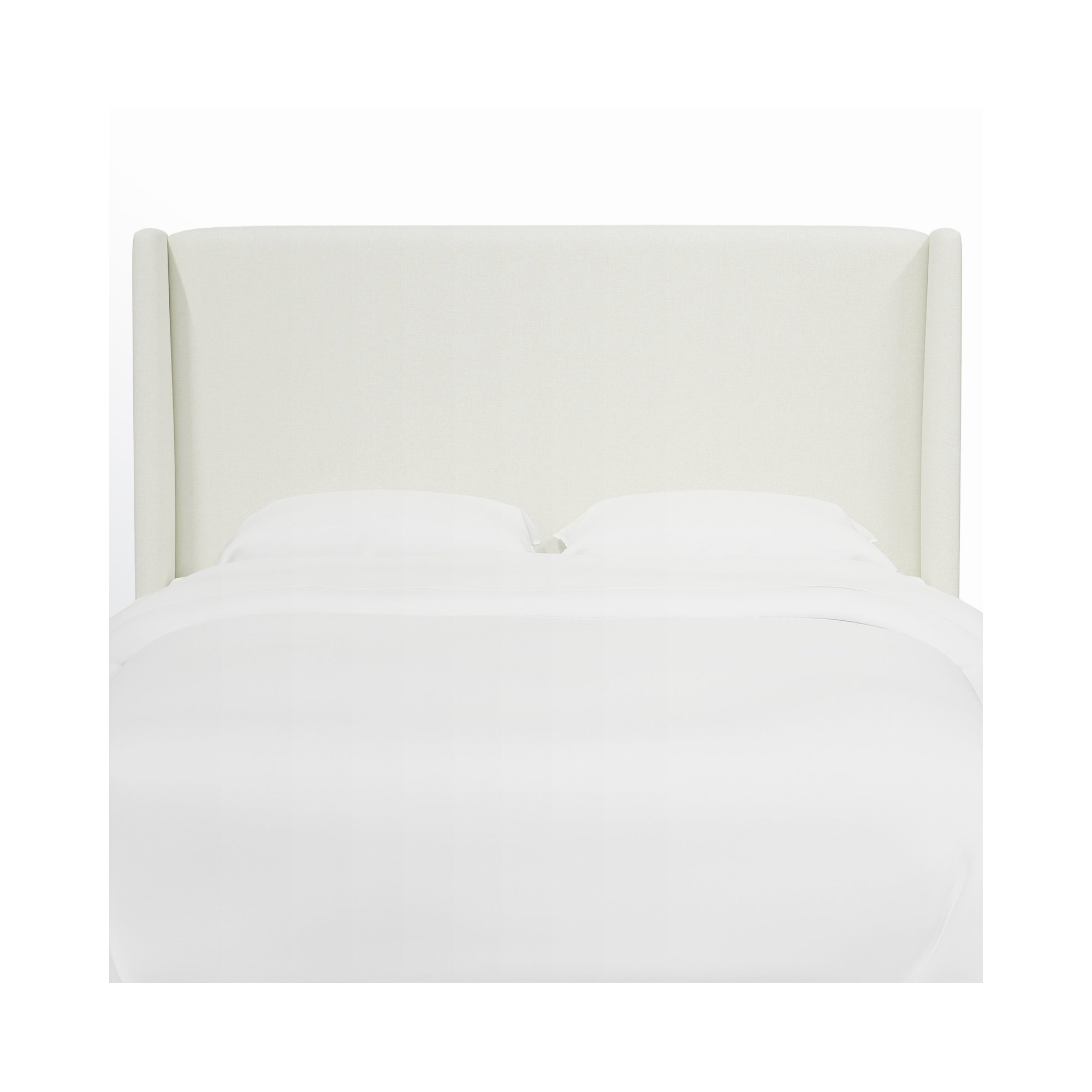 Tilly Upholstered Headboard, Zuma White Textured Linen, California King