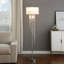 Lampe sur pied en métal chromé 65,65 po-912830091