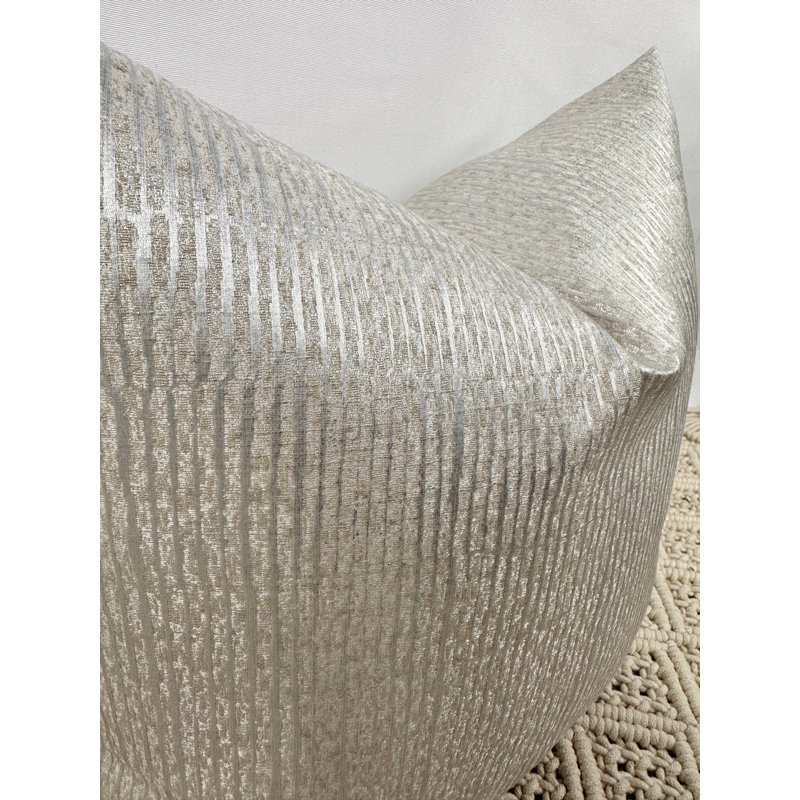Abstract Ivory Square Cushion Cover