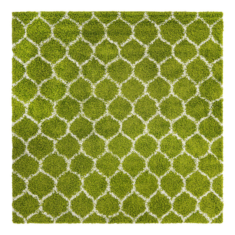 Geometric Indoor Rug, Square 7'10"