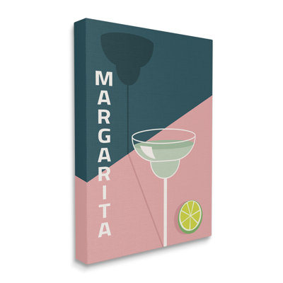 " Modern Margarita Blocked Citrus Contemporary Cocktail "