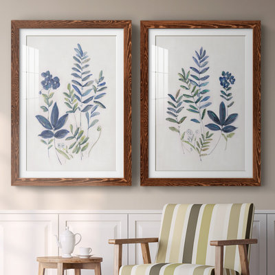 Fern Study I - Reproduction encadrée de qualité supérieure - prête à être accrochée