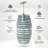 Aref 1-Light Dimmable Handblown Glass Single Pendant-368459202