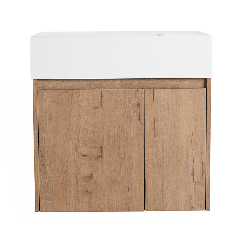 Bathroom Cabinet With Sink,Vanity Cabinet, Imitative Oak, 24"