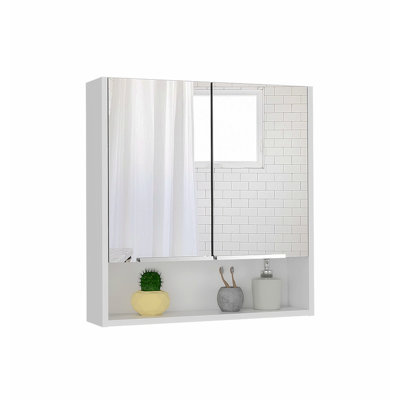 Pharmacie moderne avec miroir - H 24,91 po x l 5,81 po x P 23,91 po