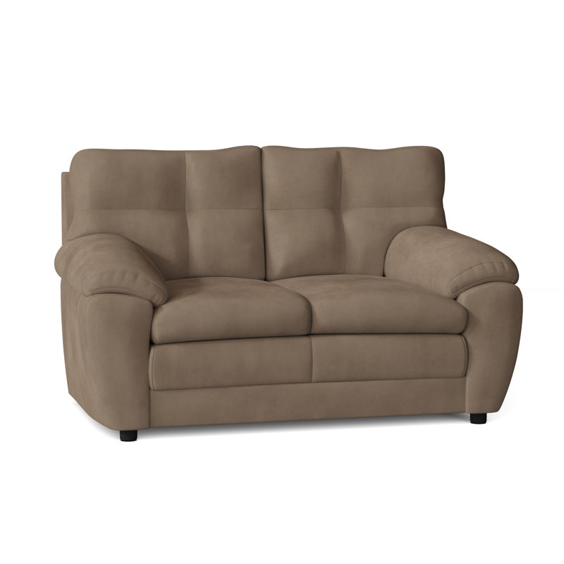 Kenn Upholstered 62.5'' Loveseat, Bulldozer Chamois