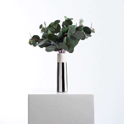 Silk Eucalyptus Arrangement in Vase