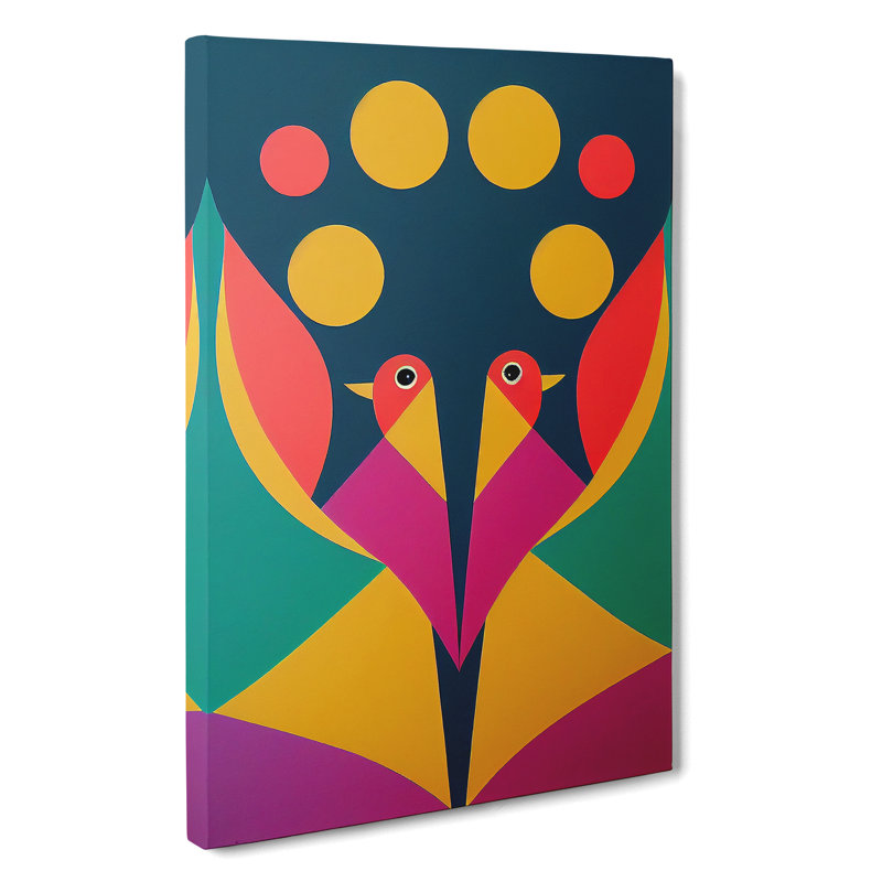 Abstract Birds - Wrapped Canvas, 50cm H x 35cm W x 3cm D