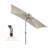 Sayaf 9' x 6' Rectangular Lighted Market Umbrella-731527278