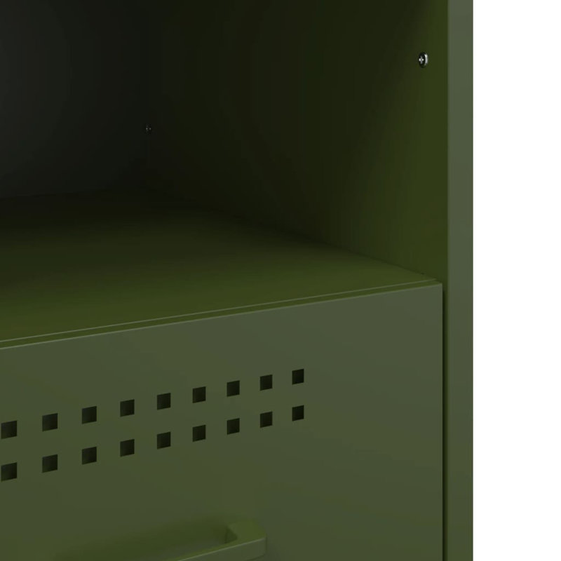 Bedside Cabinets 2 pcs 36x39x50,5 cm Steel, Olive Green