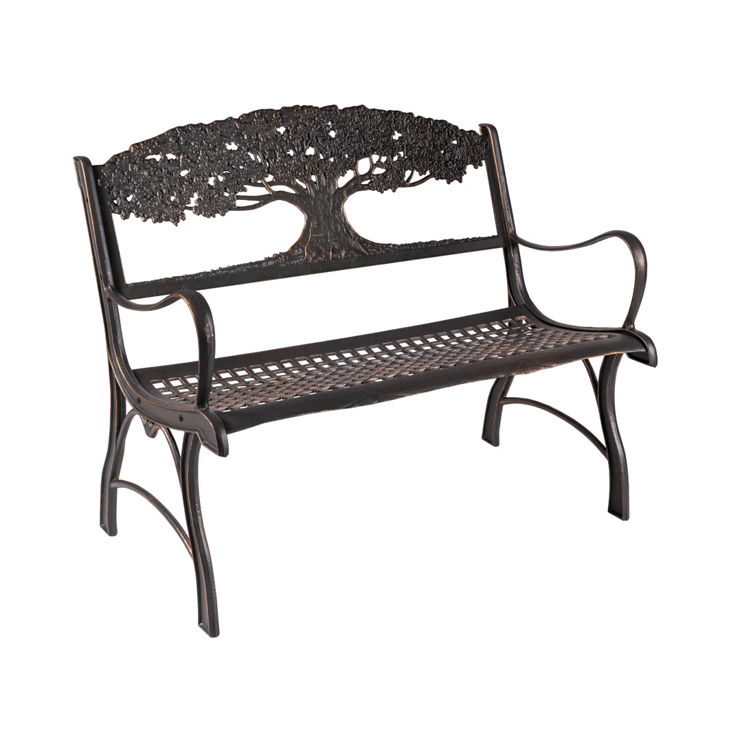 Miele Metal Outdoor Bench Canora Grey