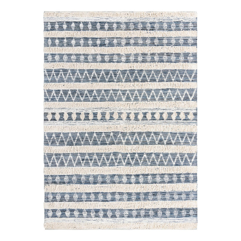 Ameleah Cotton Geometric Indoor Rug, Rectangle 10' x 14'1"
