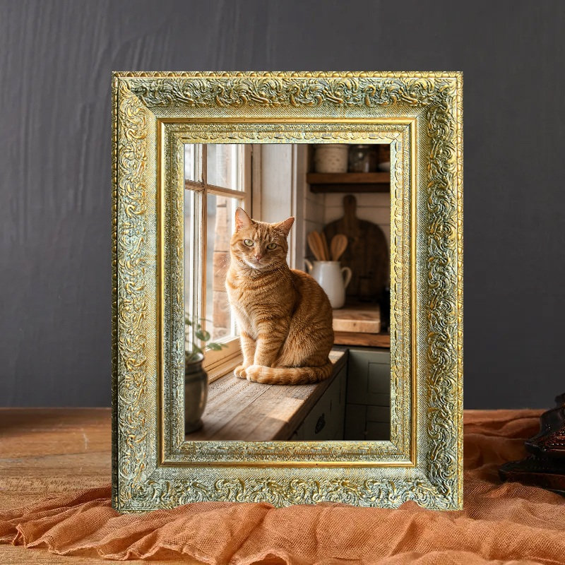 Cadre pour cadre de cheminée 3 pièces 11 "x 14" doré antique, Antique Gold, 3, 8" W x 10" H