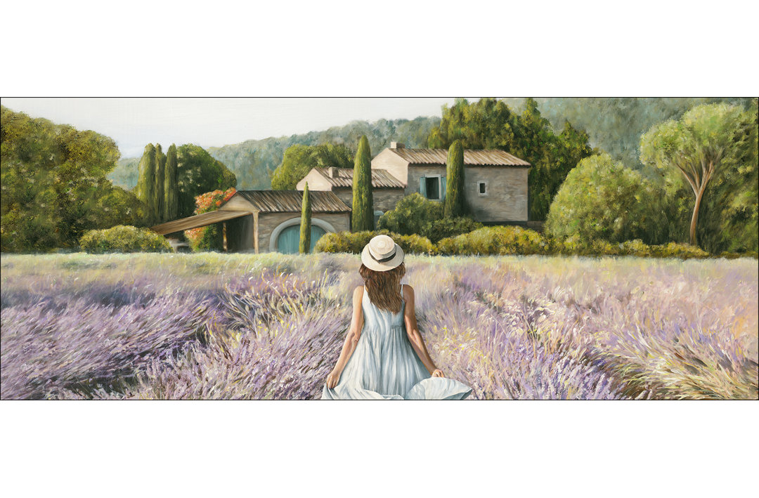 Through The Lavender Field – Druck auf Floatglas