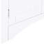 Armoire de rangement pour salle de bain avec portes et tablettes en blanc, profondeur de 24 pouces, intérieur réglable, armoire de conception, tablettes, profondeur de 24 po, 26,4 lb, étagères, construction