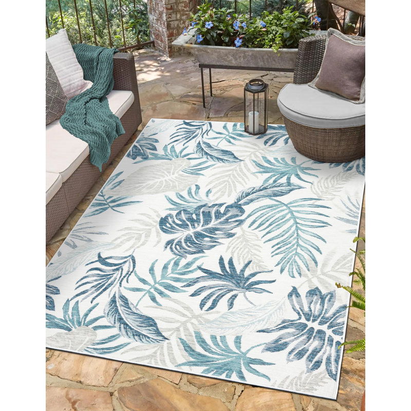 Kilmarnock Floral Indoor / Outdoor Area Rug, Rectangle 160 x 230cm