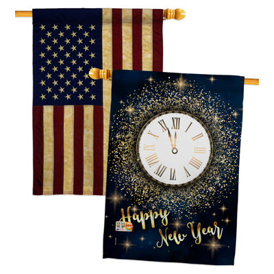 Drapeau de maison à 2 côtés en polyester / mélange de polyester 40 x 28 po
