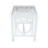 16" White Aluminum Outdoor Side Table