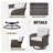 Wicker Outdoor Glider