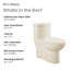 Toilette allongée une pièce à double chasse Sublime Bisque 1,1 / 1,6 gallon par pièce-113607274-113607272
