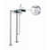 Brick 1 Handle Floor Clawfoot Tub Faucet with Diverter