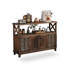 Console rectangulaire en bois massif noyer foncé-131378974-131378975-131378973-131378969